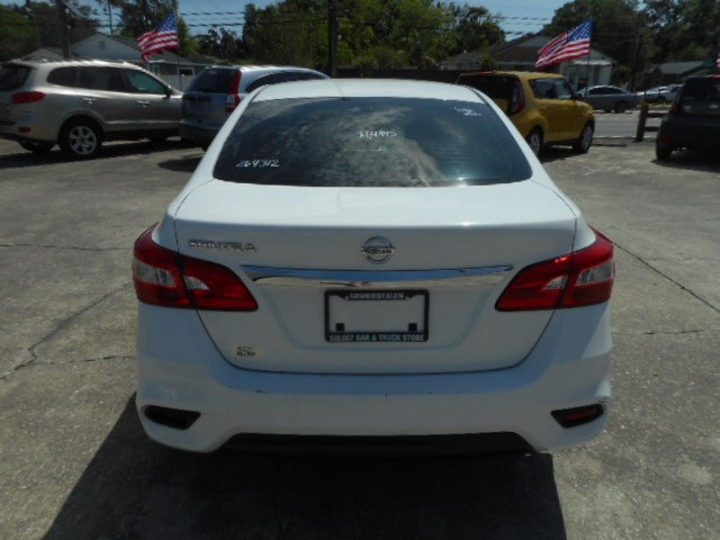 2017 WHITE NISSAN SENTRA SR; S; SL; SV (3N1AB7AP0HY) , located at 10405 Abercorn Street, Savannah, GA, 31419, (912) 921-8965, 31.988262, -81.131760 - Photo#5